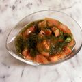 ナピト's cooksnap of when they made トマトとオクラのめかぶ和えをあなたと♡.