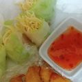 ちかﾁｬﾝ☆'s cooksnap of when they made リメイク　パスタサラダ生春巻き.