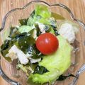 ＊＊yococo＊＊'s cooksnap of when they made 豆腐とワカメの簡単サラダ.