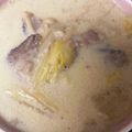 L.R's cooksnap of when they made 白菜とベーコンの和風だし豆乳スープ☆.