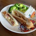 まめ郎's cooksnap of when they made ハムエッグチーズ　ワンパントースト♪.