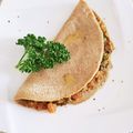 ☆＊お家グルメ工房＊☆'s cooksnap of when they made 半熟卵とベビーリーフのガレット.