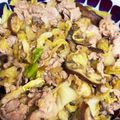 ポムポムポヨコ's cooksnap of when they made 豚肉と茄子とキャベツの味ポン炒め.