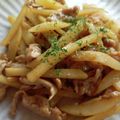 TYSK's cooksnap of when they made 牛薄切り肉とじゃがいものバター醤油炒め.
