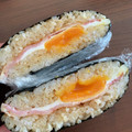 クックG9G26W☆'s cooksnap of when they made 息子小躍り☆とろ～り卵たぬきおにぎらず.