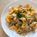 かしゅかしゅん's cooksnap of when they made えのきと卵のしょうゆ炒め.