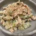♡117♡R's cooksnap of when they made サバ缶とセロリ葉和え.