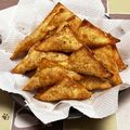 えのごん's cooksnap of when they made 余ったシュウマイの皮でサモサ☆.