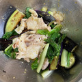 いっぺい99's cooksnap of when they made 豚しゃぶと茄子の香味だれ和え.