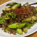 はじこ's cooksnap of when they made 祝蕾(子持ち高菜)と豚挽き肉の豆鼓醤炒め.