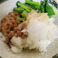 okazakana's cooksnap of when they made 小松菜と納豆と大根おろしのポン酢和え.