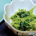natsukori's cooksnap of when they made 三葉のごま和え.