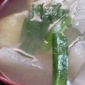 あゆたっくん's cooksnap of when they made ニラと油揚げ、大根のお味噌汁。.
