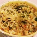 私市ビッキーズ津門巳's cooksnap of when they made ○ちゃん餅豆もやし油揚げ黒豚カレーうどん.