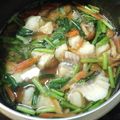 りいこりんご's cooksnap of when they made 元気になるタラとモヤシ、ニラのスープ.