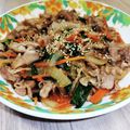ＭＩＬＵ's cooksnap of when they made 豚こまチャプチェ.