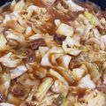 ママメイン！時々子供's cooksnap of when they made 簡単、スープもうまいホルモン鍋（もつ鍋）.