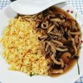 在宅勤務のおじさん's cooksnap of when they made キノコたっぷり あんかけチャーハン.
