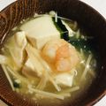 ｂｅｒｒｙ＋'s cooksnap of when they made 豆腐とエビの生姜スープ.