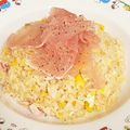 かよたん（●ω●）'s cooksnap of when they made シーチキン生ハムチャーハン（シマチャー）.