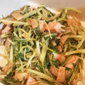 summer813's cooksnap of when they made お弁当にも♪簡単♪水菜とハムの胡麻和え⭐.