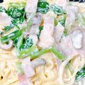 Milly♡'s cooksnap of when they made 濃厚ほうれん草とベーコンのクリームパスタ.