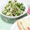 ぱふ's cooksnap of when they made ささみともやし貝割れのゆかりマヨ和え☆.