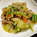 ☆あいちゃん's cooksnap of when they made 白菜と豚肉のオイスター炒め♪.