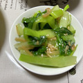 たべたべこ's cooksnap of when they made 簡単 旨い チンゲン菜のナメタケ和え.