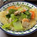 こるくぼーど's cooksnap of when they made 野菜たっぷりあんかけかた焼きそうめん.