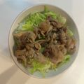 ﾁﾋﾞ汰ω's cooksnap of when they made 焼肉のタレで簡単・美味しい♪豚丼.