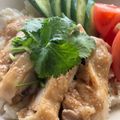 Blue's cooksnap of when they made シンガポールチキンライス（海南鶏飯）.