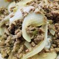 ななみん ママ★★'s cooksnap of when they made フライパン1つで合挽き肉の牛丼風.