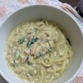 ☆ちぃ's cooksnap of when they made 【楽めし】ツナと法蓮草のクリーミィうどん.