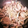 ♬あじさいのレシピ♬'s cooksnap of when they made 免疫アップ！舞茸たっぷり豚バラもやし炒め.