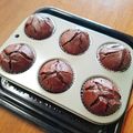もふもふクロさん's cooksnap of when they made 男前★米粉と豆腐で作る真っ黒マフィン.