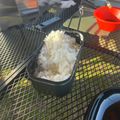 ちくわたぬき's cooksnap of when they made 【メスティン】基本の白飯1合　キャンプ飯.