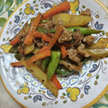 まりゆりひろこ's cooksnap of when they made 豚肉とじゃがいもの青椒肉絲風.