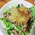 青森在住's cooksnap of when they made 水菜消費！牛肉と水菜のおろしポン酢和え.