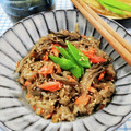在宅勤務のおじさん's cooksnap of when they made 秋味✿舞茸＆しめじと鮭の炊き込みご飯♡.