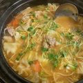 ＋SUN3's cooksnap of when they made 鶏がらスープとお味噌のあったか鍋！.