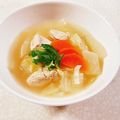 みぽぽ37's cooksnap of when they made 鶏胸肉と大根と人参と白菜のたらこスープ.