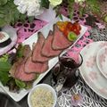 ♡ひな祭り♡'s cooksnap of when they made フライパン→アルミホイルでローストビーフ.