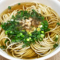 horseland's cooksnap of when they made ネギと鰹節たっぷりの温かい簡単そば.
