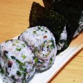 jagao's cooksnap of when they made 大根の葉で。菜飯のおにぎり。.