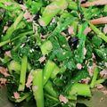 ☆ちえみん's cooksnap of when they made のらぼう菜（小松菜でも）と海苔ツナナムル.