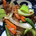 mantacarp's cooksnap of when they made 青梗菜と挽肉のオイスターソース炒め.