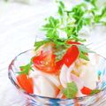 Satoco❋'s cooksnap of when they made ☆簡単☆酢玉ねぎ のトマトと大葉の冷奴.