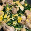やよい・M's cooksnap of when they made もちもちたまごと鶏ももで☆ニラたまチキン.