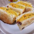 ponnko's cooksnap of when they made レーズンパンでカボチャサンド.